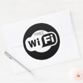 無料Wi-fi ラウンドシール (封筒)