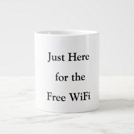 無料WiFiおかしなマグカップはこちら ジャンボコーヒーマグカップ