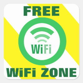 無料WiFiゾーンサイン スクエアシール