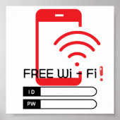 無料WIFIゾーン ポスター (正面)