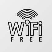 無料Wifiネットワークインターネットパスワードコーヒーショップ ウィンドウサイン (シート)