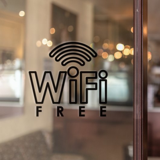 無料Wifiネットワークインターネットパスワードコーヒーショップ ウィンドウサイン