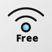 無料WIFIネットワークワーク宇宙コーヒーショップ ウィンドウサイン (シート)