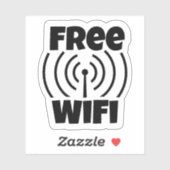 無料WIFI シール (シート)