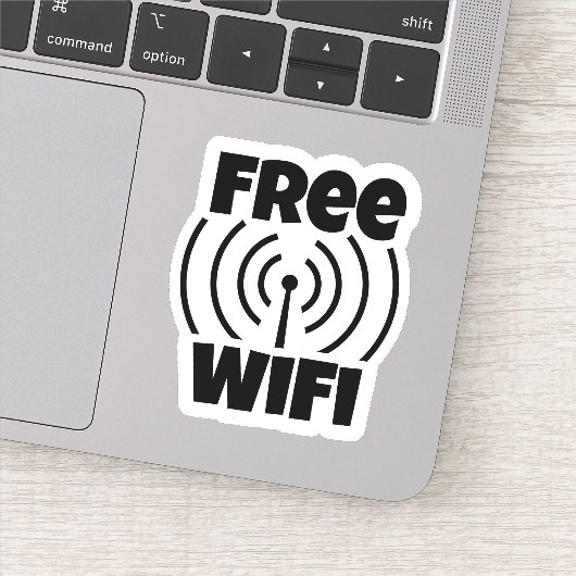 無料WIFI シール (詳細)