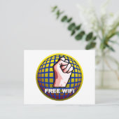 無料WiFi ポストカード (スタンド正面)
