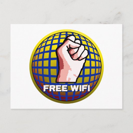 無料WiFi ポストカード (正面)