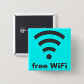 無料WiFi 缶バッジ (正面&裏面)