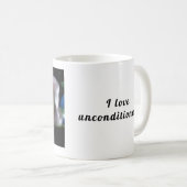 無条件で愛する コーヒーマグカップ (正面右)