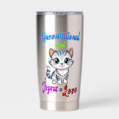 無条件で歓喜に満ちた愛 保温保冷タンブラー (背面)