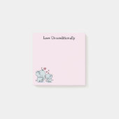 無条件に愛する象 ポストイット (正面)