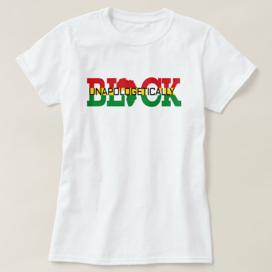 無条件に黒人であること Tシャツ (デザイン正面)