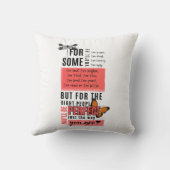 無条件の愛と受け入れ友情引用文 クッション (裏面)