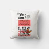 無条件の愛と受け入れ友情引用文 クッション (正面)