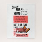 無条件の愛と受け入れ友情引用文 ジグソーパズル (縦)