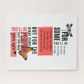 無条件の愛と受け入れ友情引用文 ジグソーパズル (横)