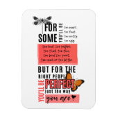 無条件の愛と受け入れ友情引用文 マグネット (縦)