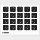 無条件の愛のグラデーション スクエアシール (シート)