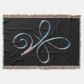 無条件の愛のグラデーション スローブランケット (正面)