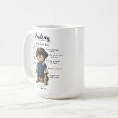 無条件の愛 シーズー解剖図エディション コーヒーマグカップ (正面左)