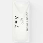 無条件の愛 横断幕 (縦)