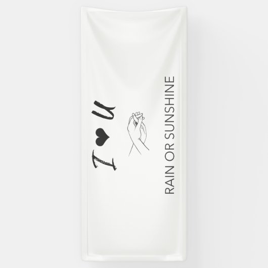 無条件の愛 横断幕 (縦)