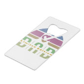 無条件の愛：父親のハート クレジットカード栓抜き (正面アングル)