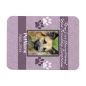 無条件ラブペット悔やみや弔慰カスタム マグネット (横)