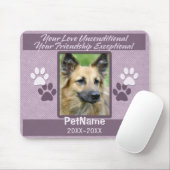 無条件愛ペット悔やみや弔慰のカスタム マウスパッド (マウス)