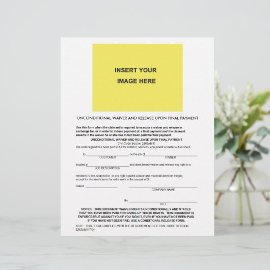 無条件放空白の棄および最終決定時のリリース (スタンド正面)