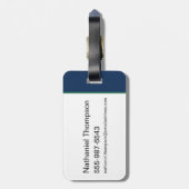 無来物 – 白い蓮 ラゲッジタグ (裏面縦)