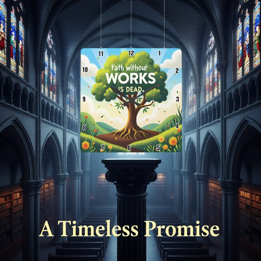 無業の信仰は死ぬ スクエア壁時計