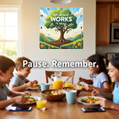 無業の信仰は死ぬ スクエア壁時計