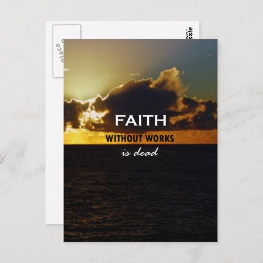 無業の信仰は死ぬ ポストカード (正面/裏面)