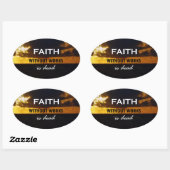 無業の信仰は死ぬ 楕円形シール (シート)