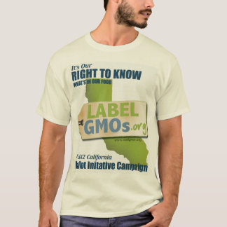 無標号GMOなしのサンタクルス、試験されていないGMOs Tシャツ