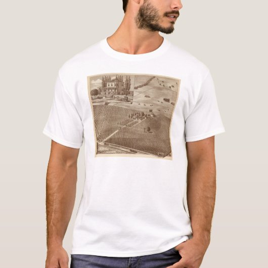 無比のブドウ園、Hanford、Cal Tシャツ (正面)