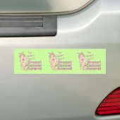 無毛のウサギは乳がんの意識がある バンパーステッカー (車上)