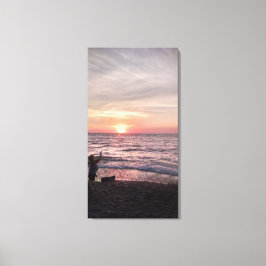 無気にビーチシーン キャンバスプリント