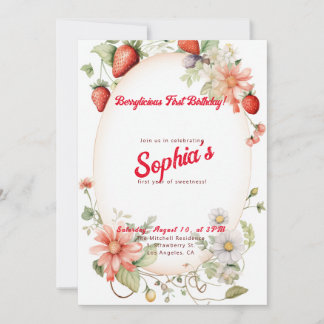 無気力な第1誕生日!1周年記念パーティー 招待状