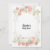 無気力な第1誕生日!1周年記念パーティー 招待状 (裏面)