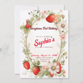 無気力な第1誕生日!1周年記念パーティー 招待状