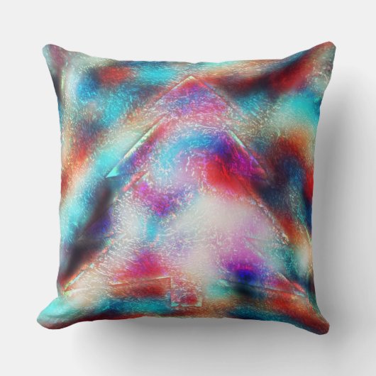 無法な質感の単純な松のデザイン クッション (正面)