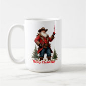 無法者サンタのクリスマスオーナメント コーヒーマグカップ (左)