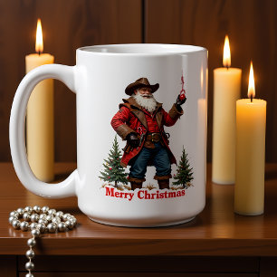 無法者サンタのクリスマスオーナメント コーヒーマグカップ
