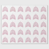 無煙健康な肺 ラッピングペーパー (フラット)