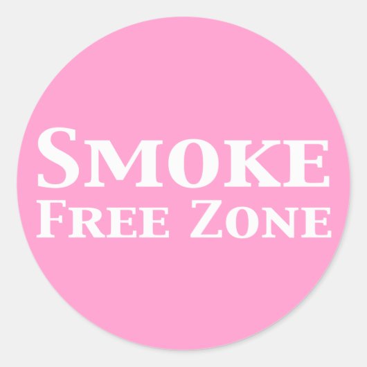 無煙地帯の贈り物 ラウンドシール (正面)