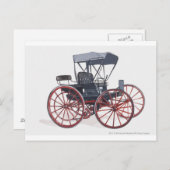 無燃費車イラストレーション ポストカード (正面/裏面)