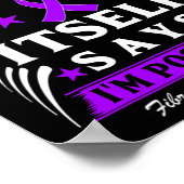 無理だ！線維筋痛認識度 ポスター (角)