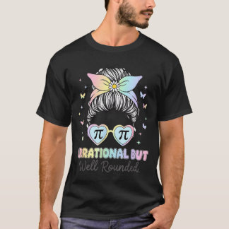 無理数だけどまぁまぁ丸い円周率 数学教師 M Tシャツ